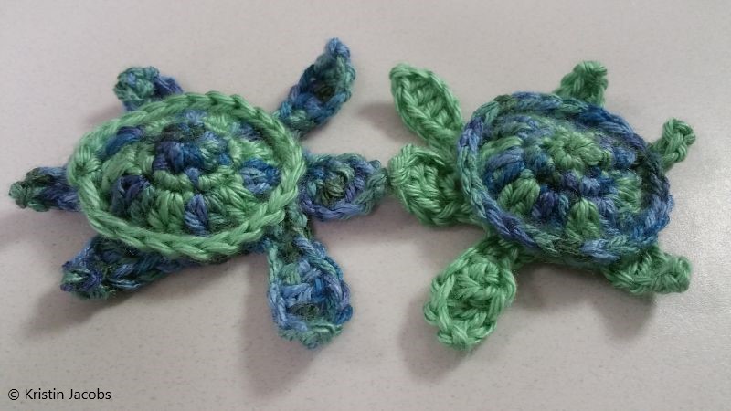 Sea Turtle Applique Free Crochet Pattern