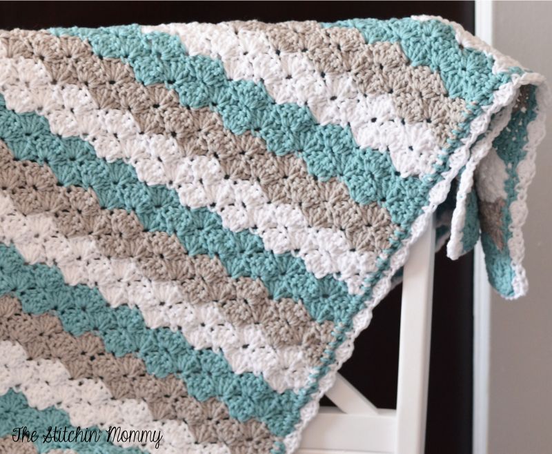 Shell Stitch Baby Blanket