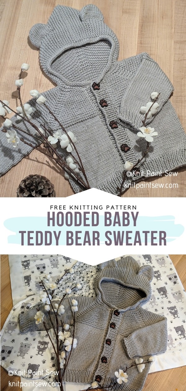 Teddy Bear Baby Sweater