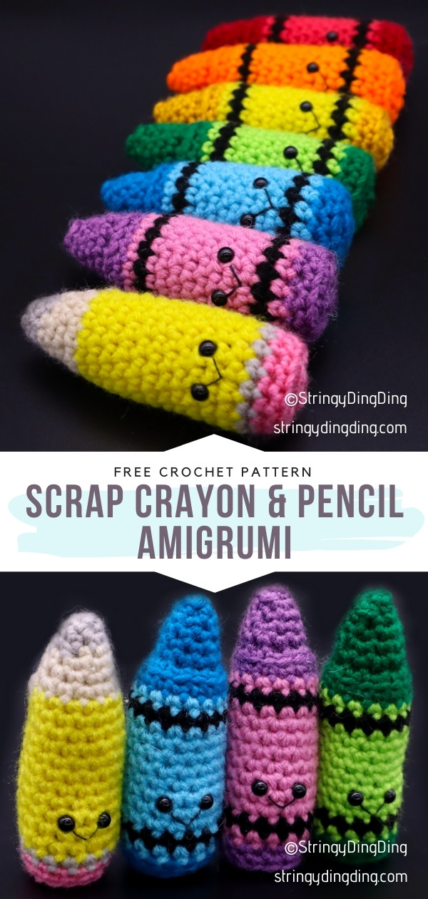 Crayon & Pencil Amigrumi