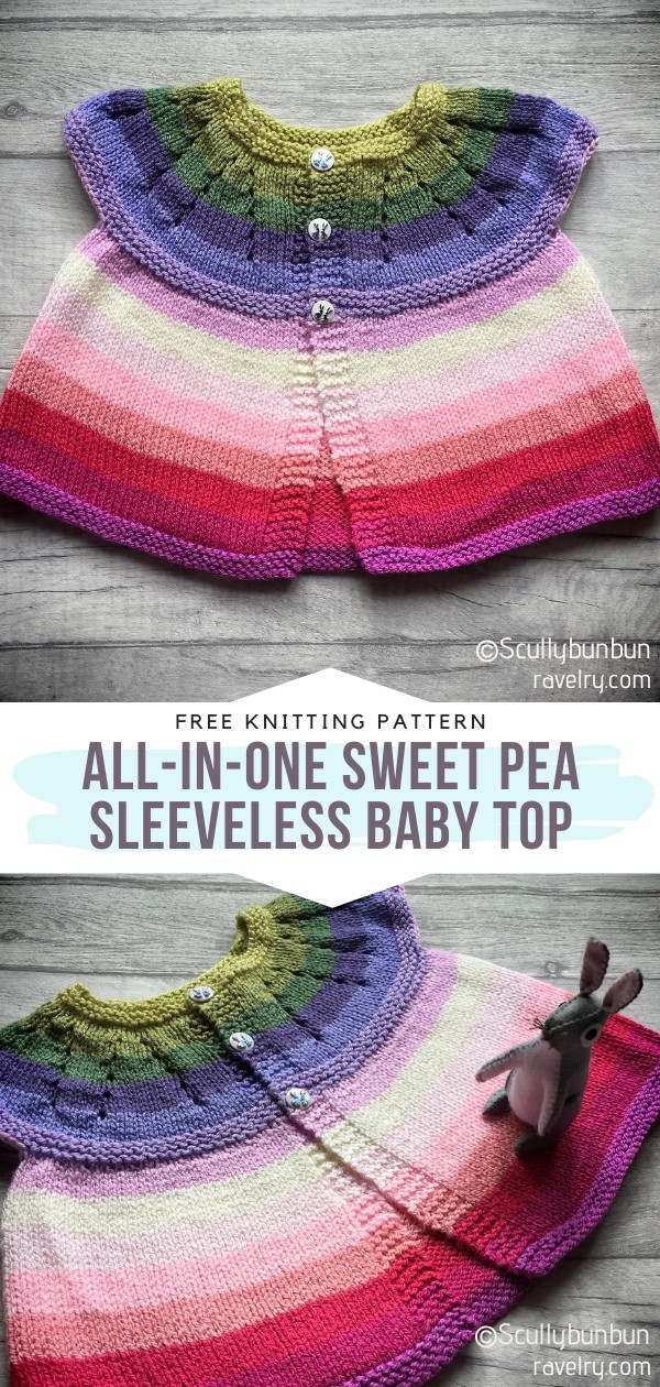 Colorful Knit Baby Cardigan