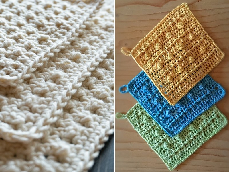 Beautiful Structural Dishcloths Free Crochet Patterns