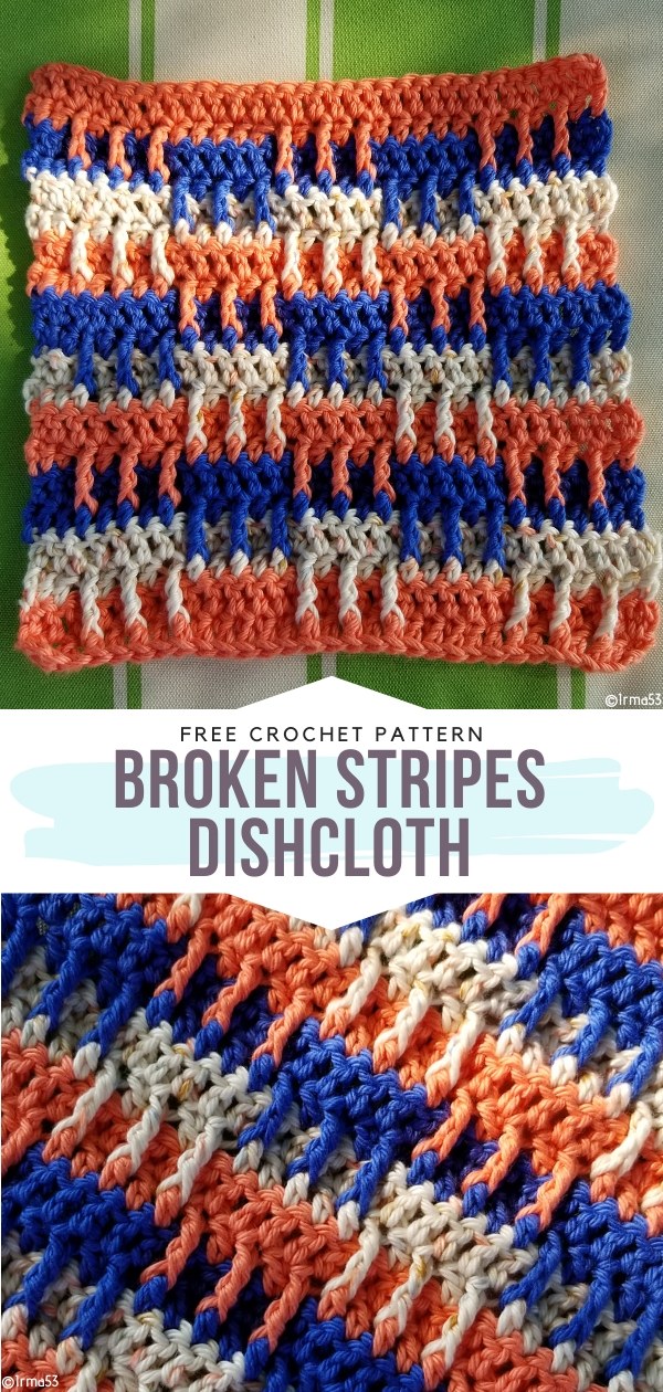 Broken Stripes Dishcloths