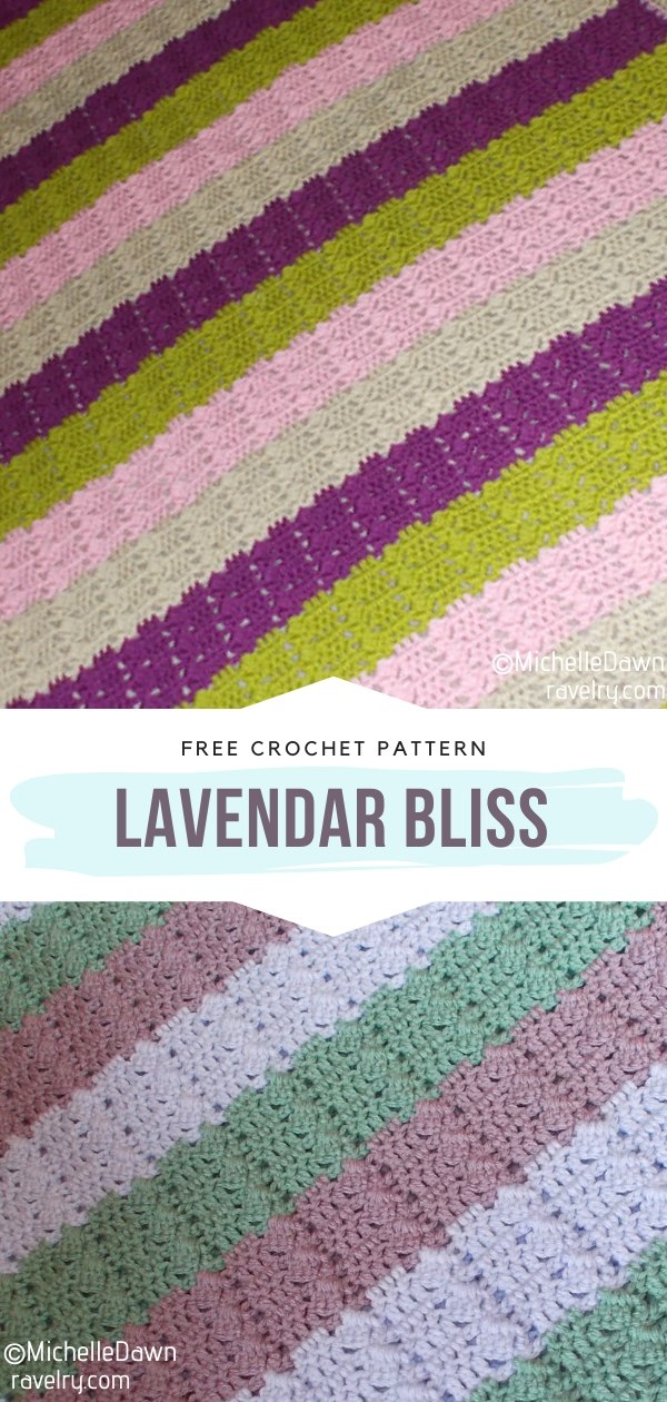 Stripy Crochet Blanket