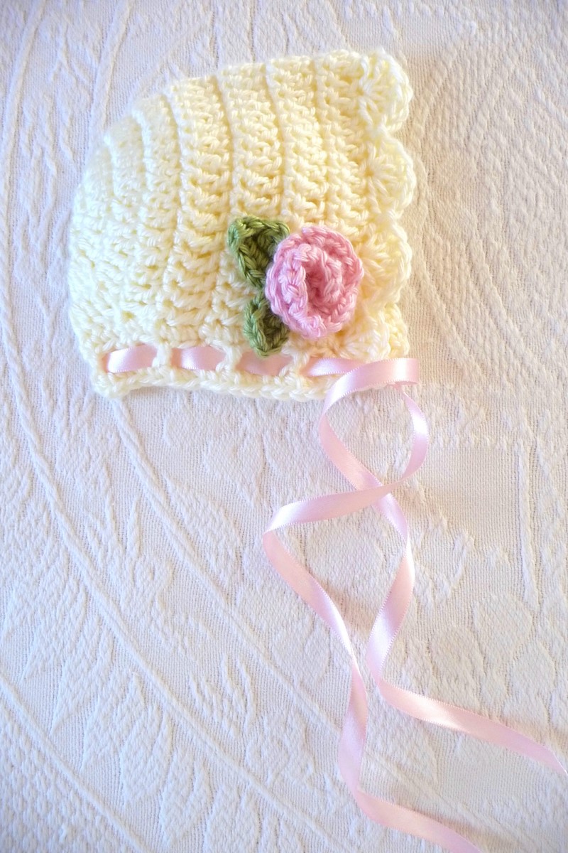 Scalloped Bonnet Crochet Pattern