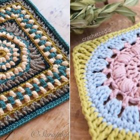 Puffy Crochet Squares Free Patterns