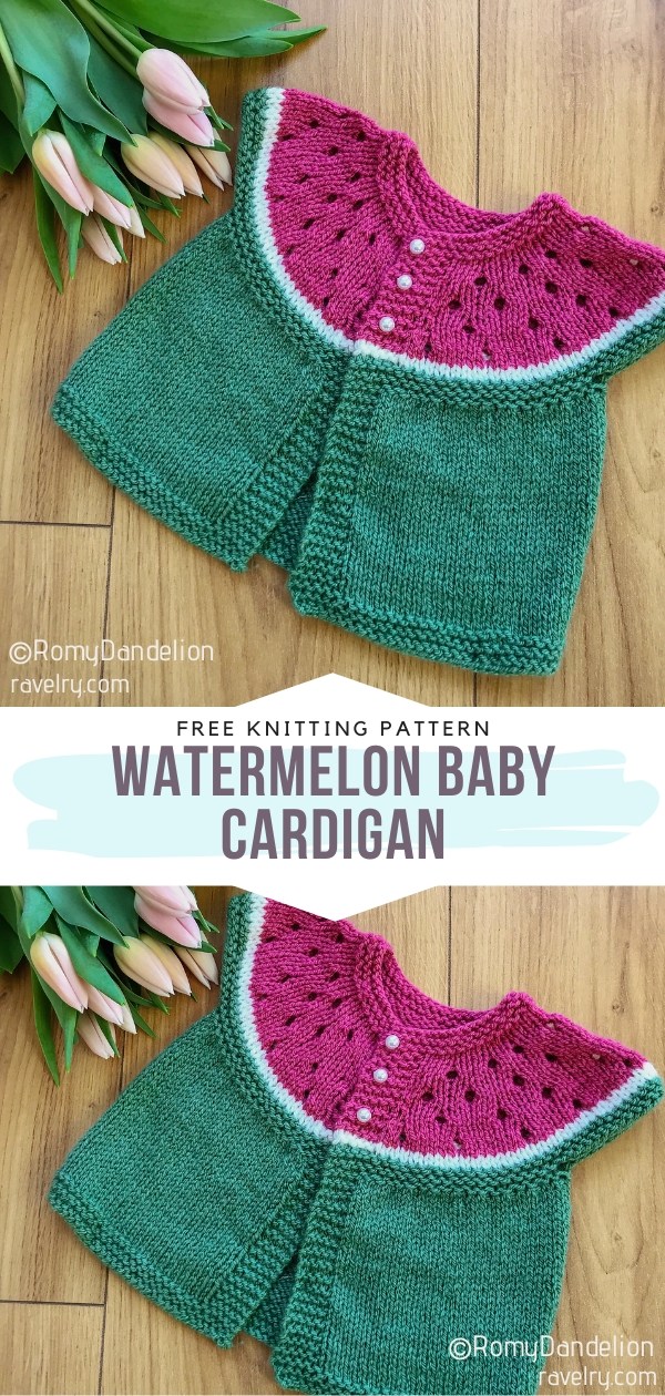 Watermelon baby cheap cardigan