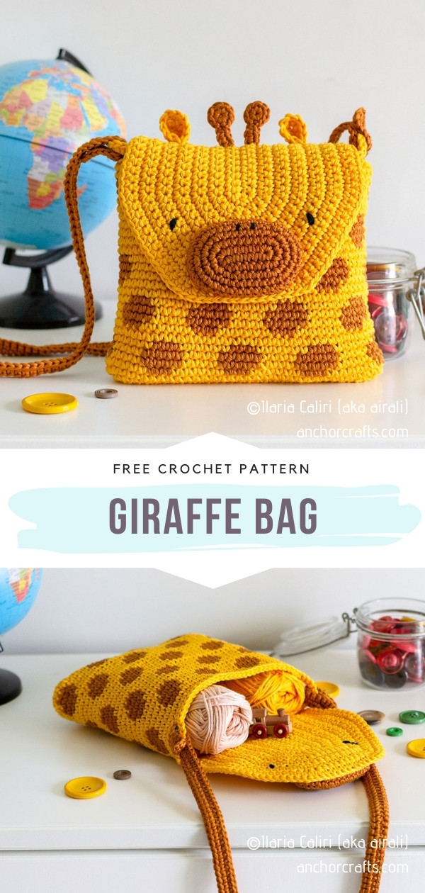 Cute HELLO KITTY Crochet Messenger Bag Free Pattern