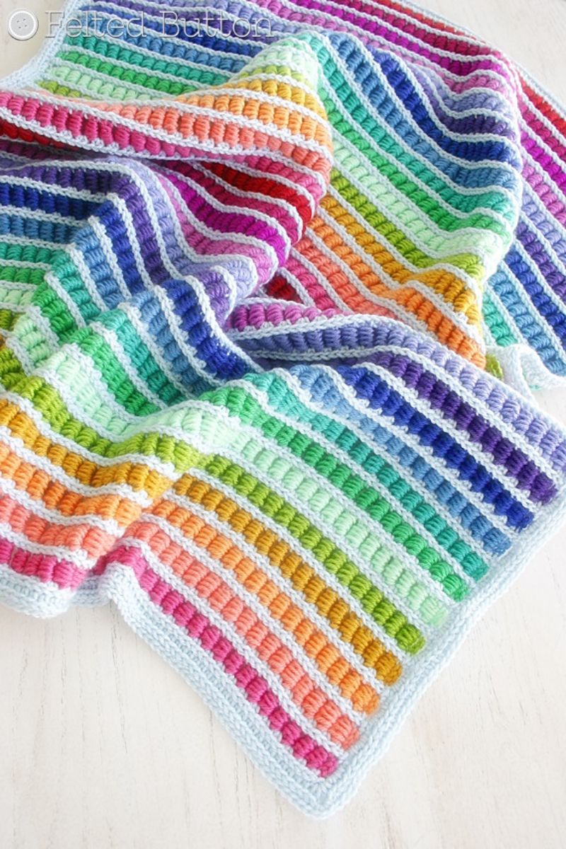 Crochet Rainbow Blanket