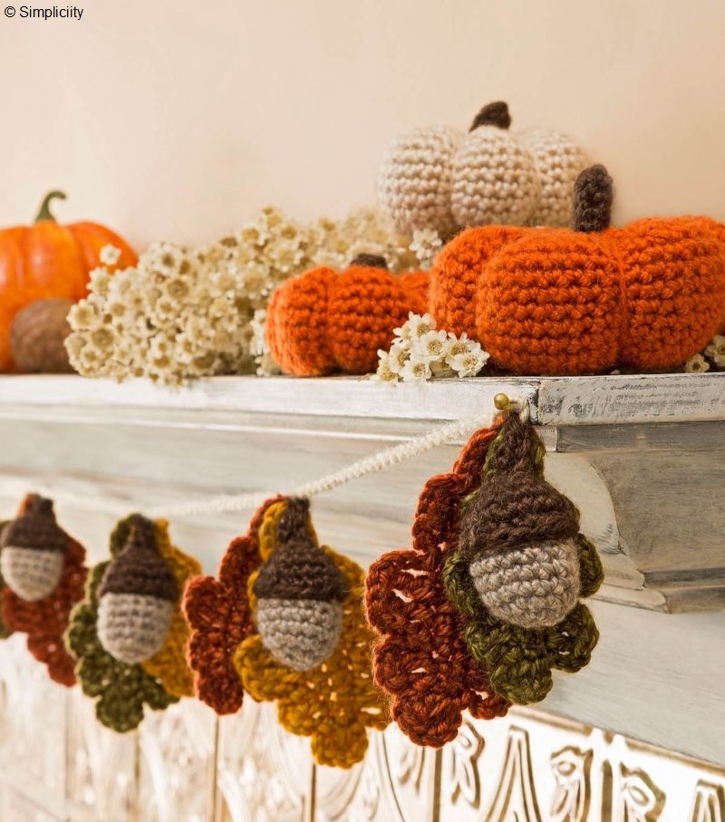 Crochet Fall Garland