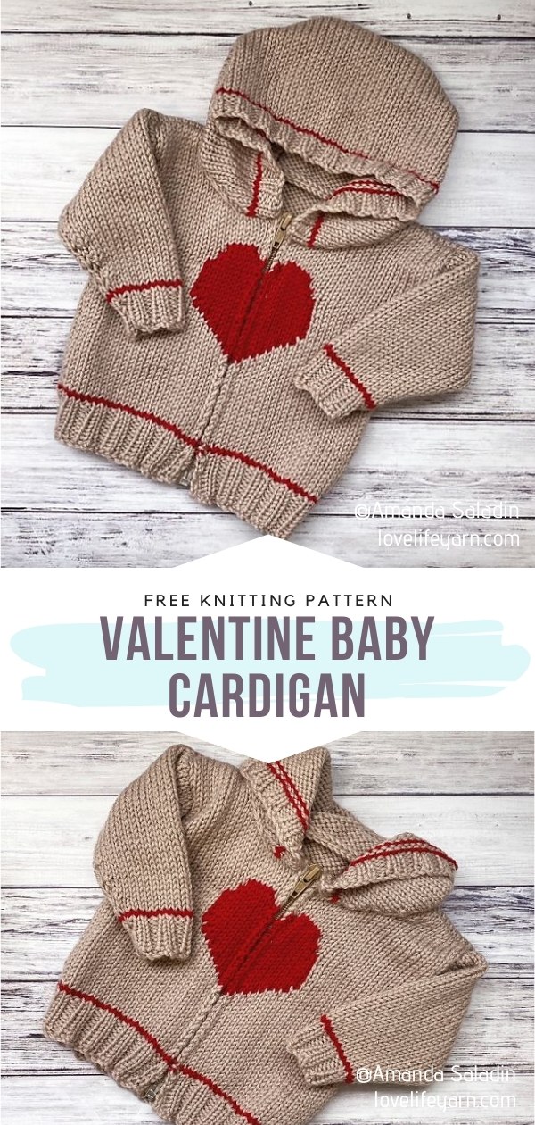 Valentine Baby Cardigan
