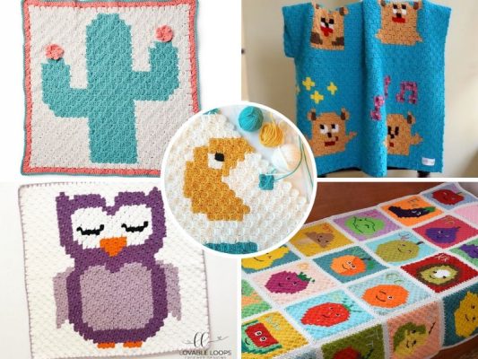 15+ C2C Baby Blanket Free Crochet Patterns