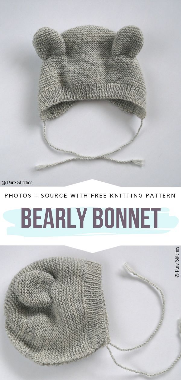 Bear Hats with Free Knitting Patterns