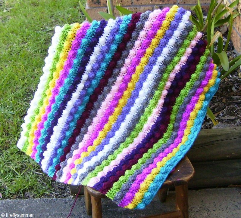 Crochet Stripy Blanket