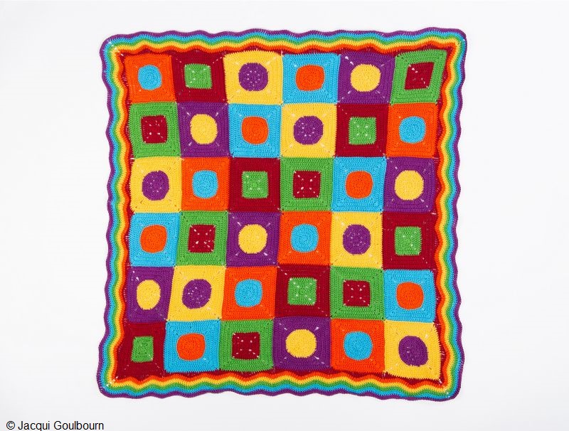 Bright Cotton Baby Blanket Free Crochet Pattern