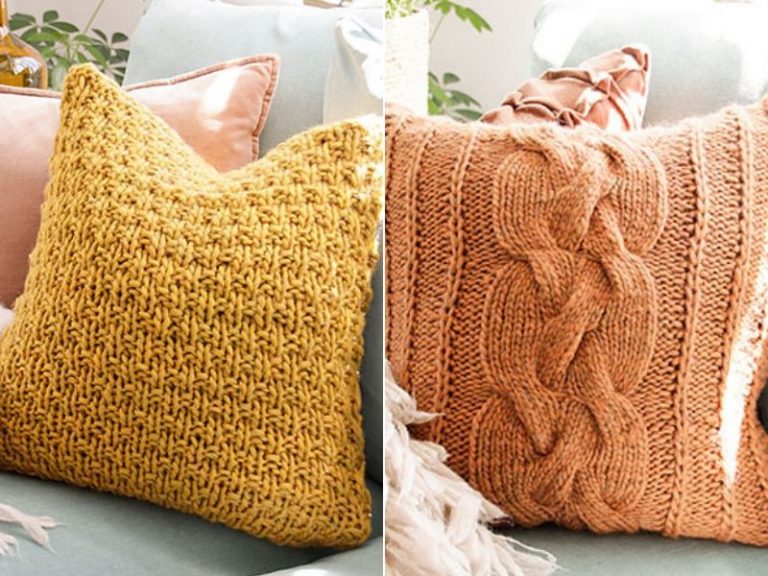 Cozy Knitted Pillows Free Patterns