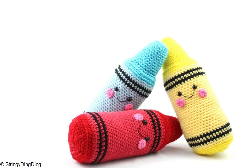 crayons amigurumi
