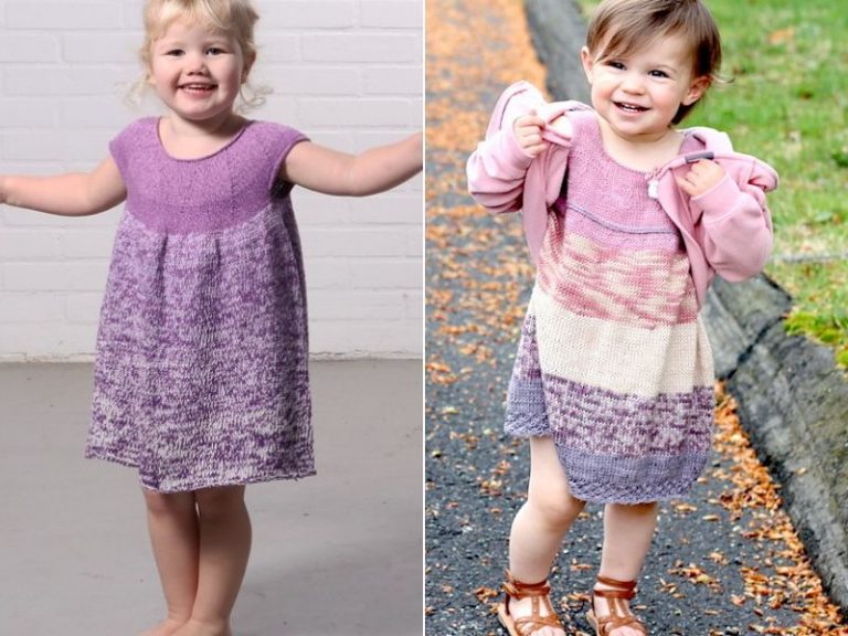 Cute Knitted Dresses Free Patterns