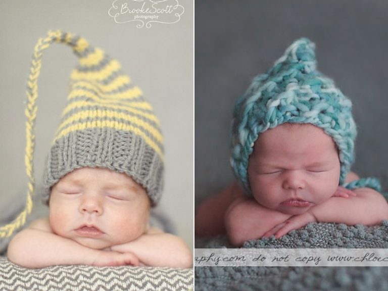 Cute Newborn Pixie Hats Free Knitting Patterns