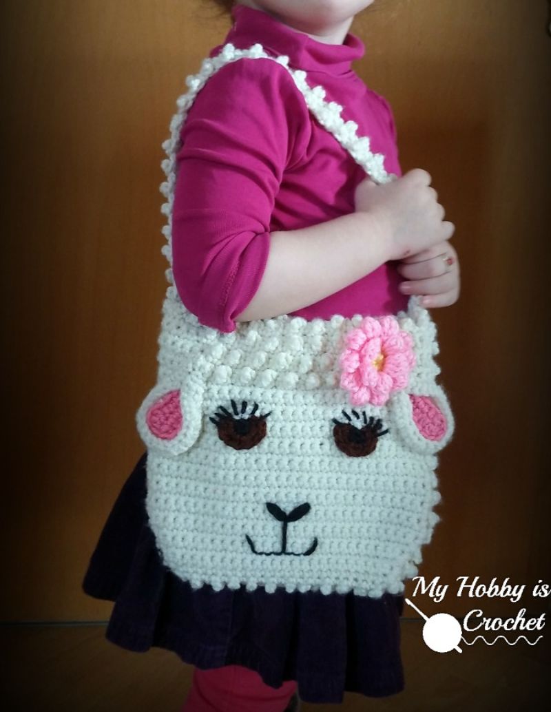 darling sheep purse free crochet pattern