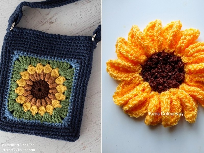 Charming Crochet Sunflower Ideas and Free Patterns