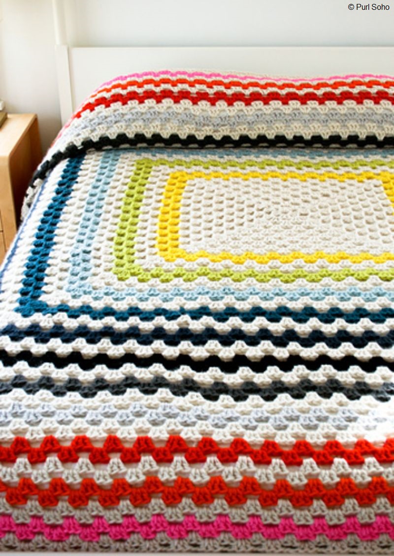 Giant Giant Granny Square Blanket Free Crochet Pattern