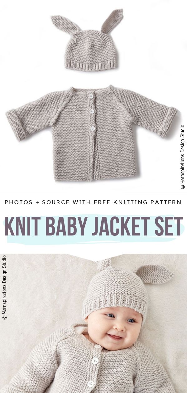 Elegant and Adorable - Knit Baby Sets with Free Patterns