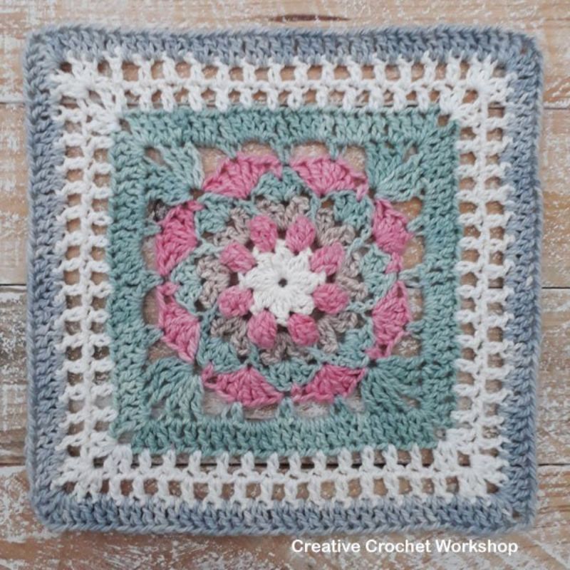 Olwen Afghan Square Free Crochet Pattern
