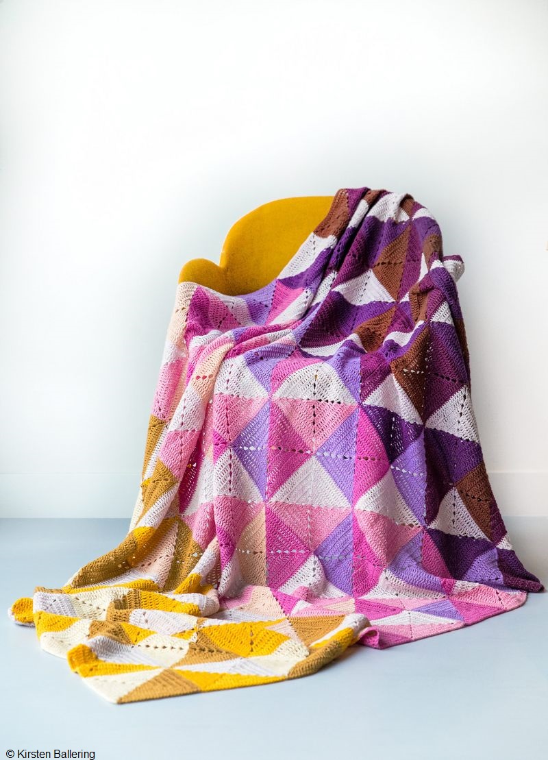 Origami Blanket Free Crochet Pattern