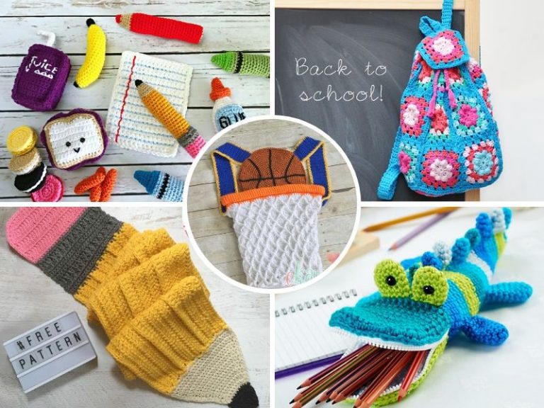 Fun School Accessories – Free Crochet Ideas and Patterns