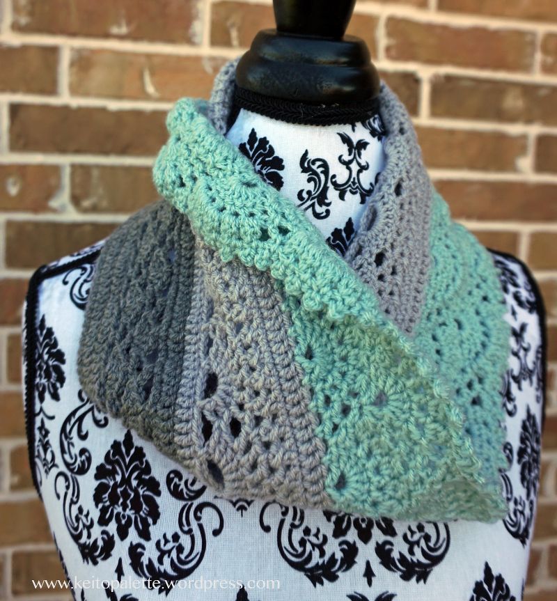 GLACIAL WATERS ETERNITY SCARF SHAWL WOMEN'S CROCHET PATTERN