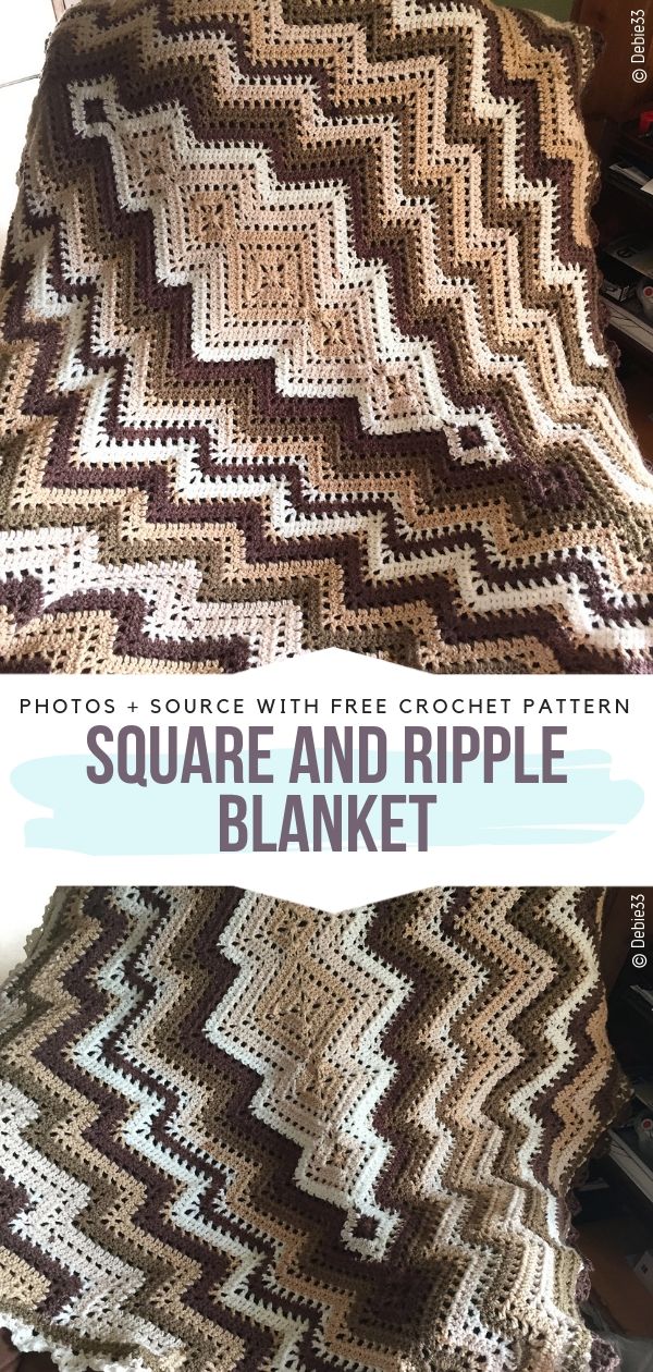Granny Ripple Blankets - Ideas and Free Crochet Patterns