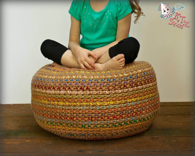 Crochet Pouf