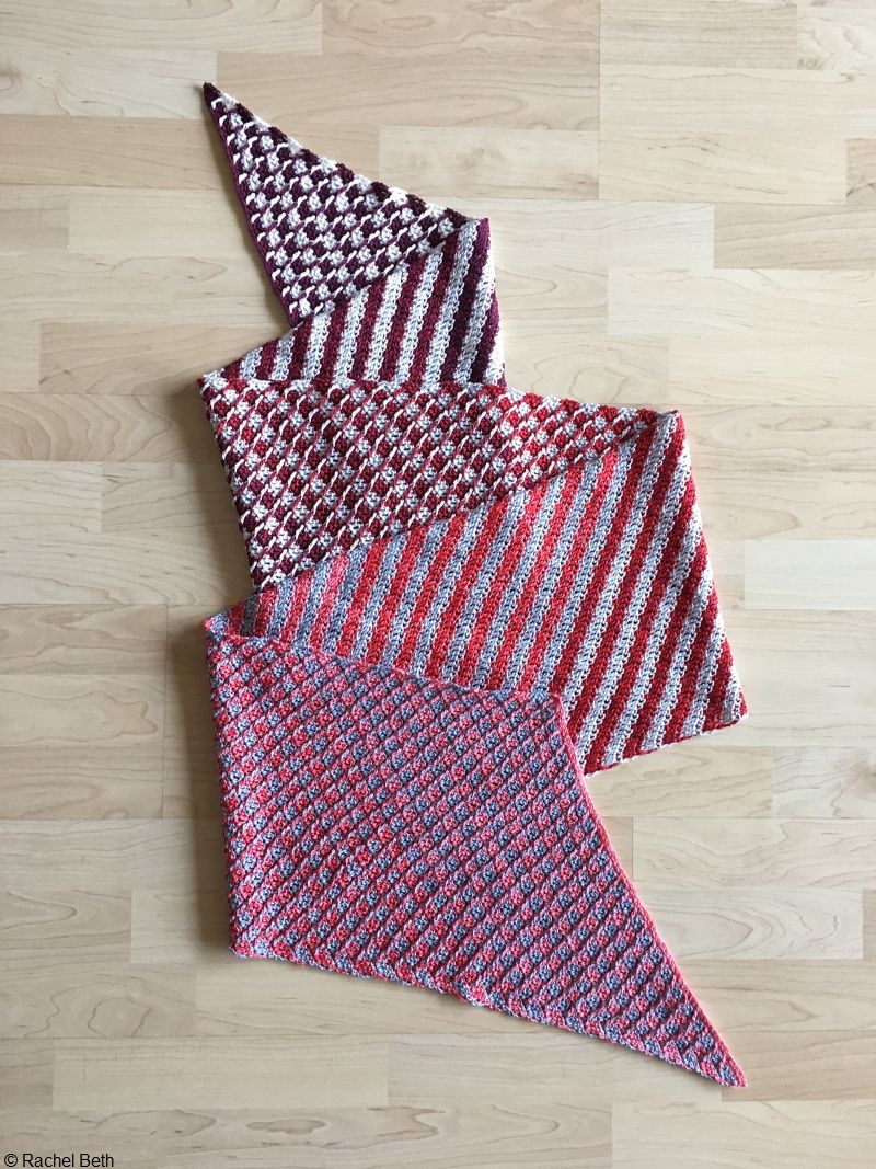 Stripe Crochet Shawl