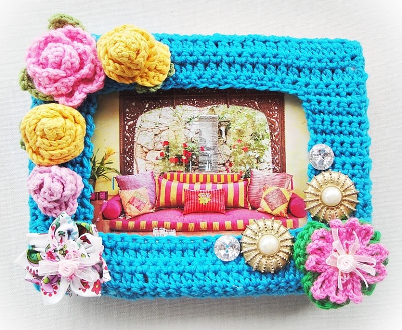 Creative Crochet Photo Frames Ideas and Free Patterns