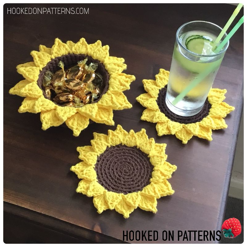 Sunflower Coasters
