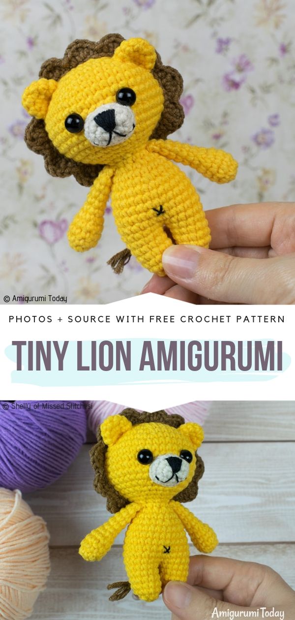 Tiny Lion Amigurumi Free Crochet Pattern