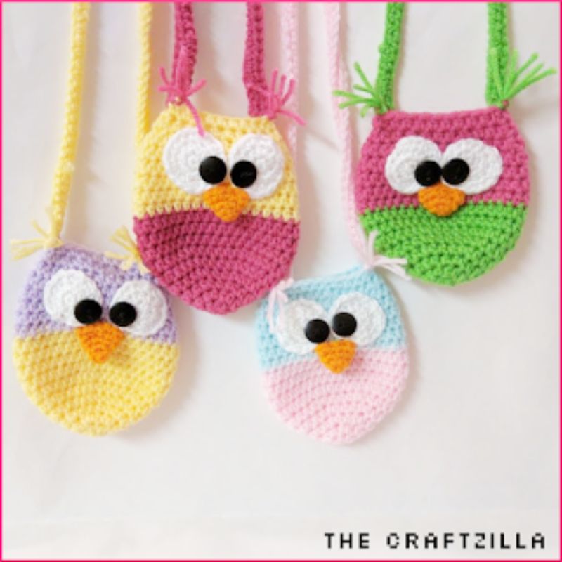 toddler owl purse free crochet pattern