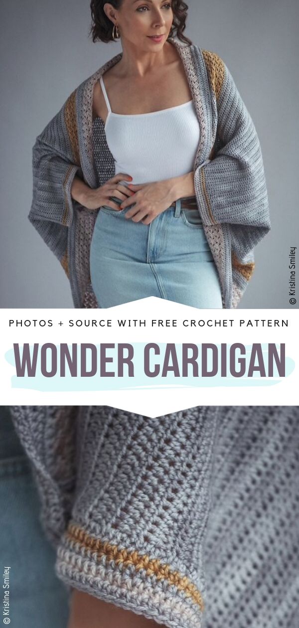 Wonder Cardigan Free Crochet Pattern