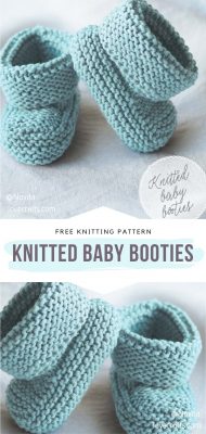 Simply Adorable Baby Booties with Free Knitting Patterns