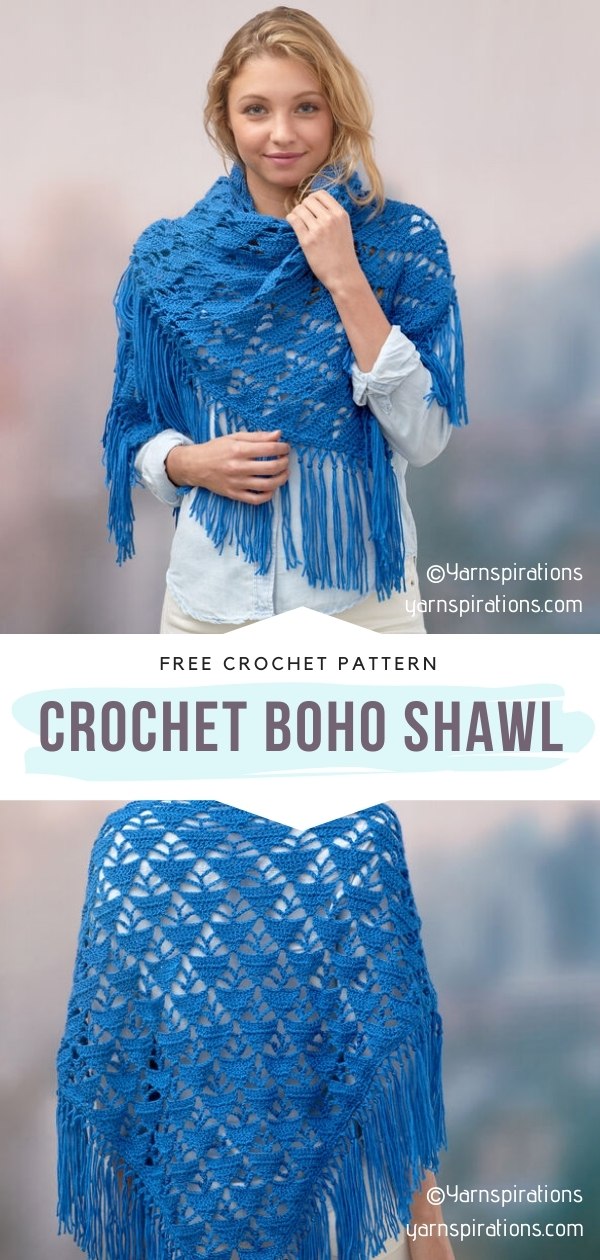 Crochet Boho Shawl