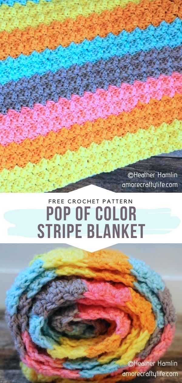 Crochet Stripe Blanket