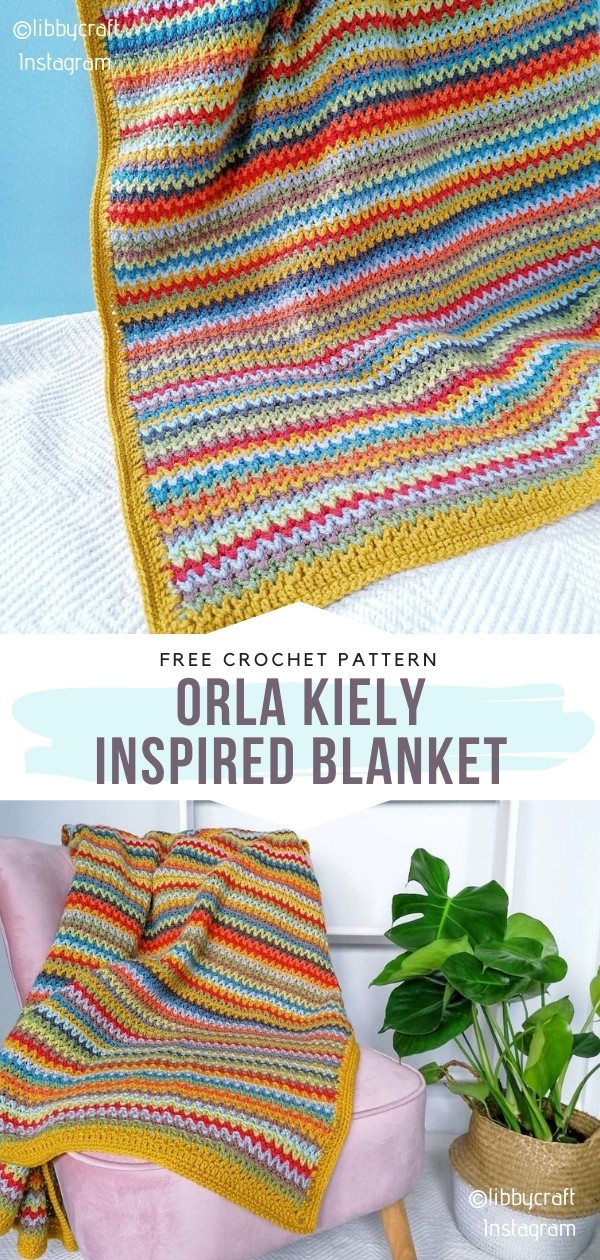 Stripy Crochet Blanket