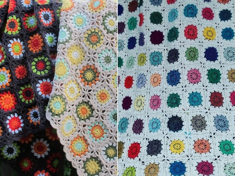 Delightful Flower Afghans Free Crochet Patterns