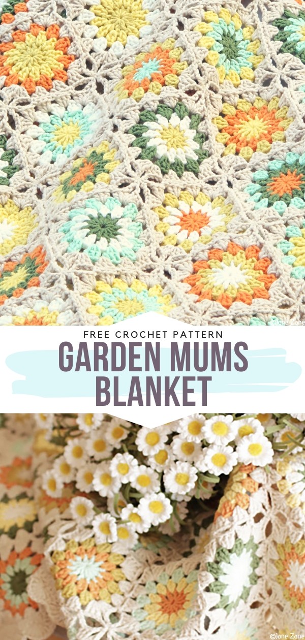 Floral Crochet Blanket