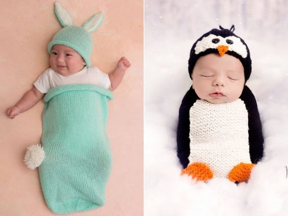 Adorable Knitted Baby Cocoons - Free Patterns