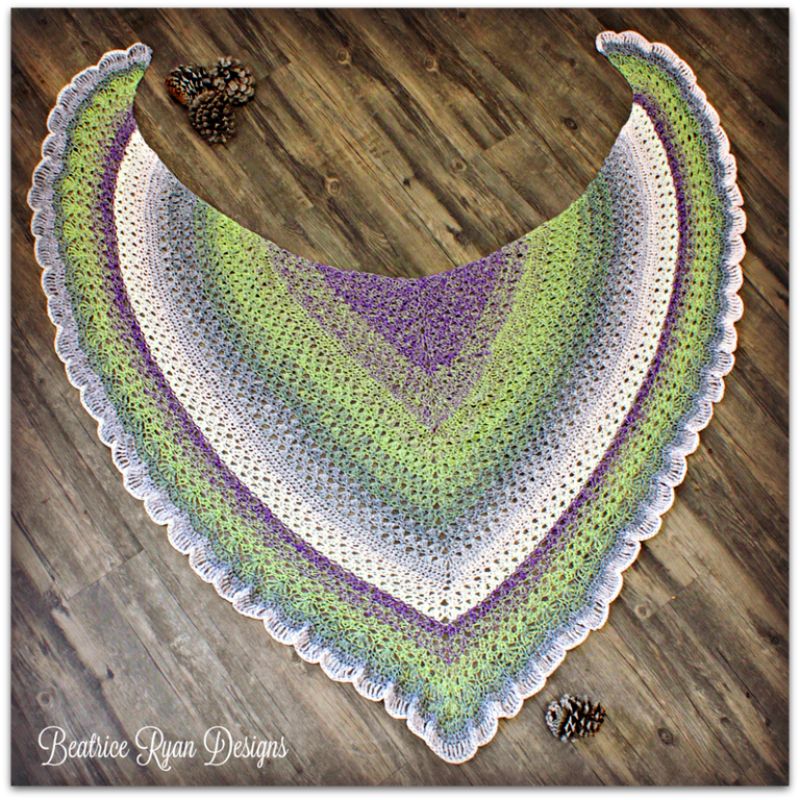 Amazing Grace Angel Wing Shawl Free Crochet Pattern