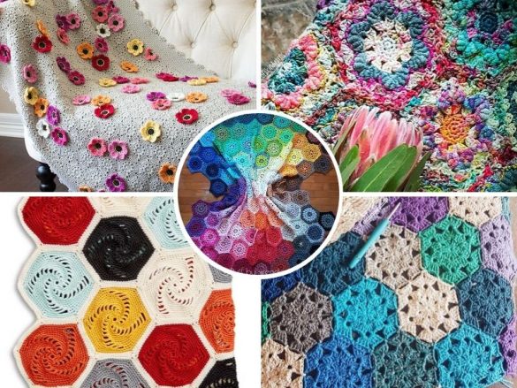 Amazing Hexagon Blanket Free Crochet Patterns