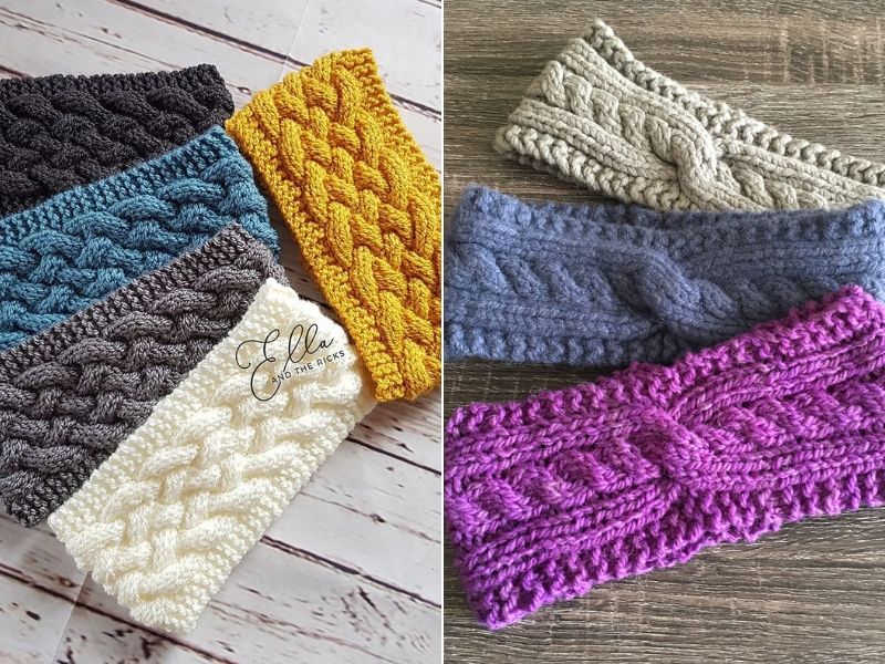 Cable Knitted Headbands - Free Patterns