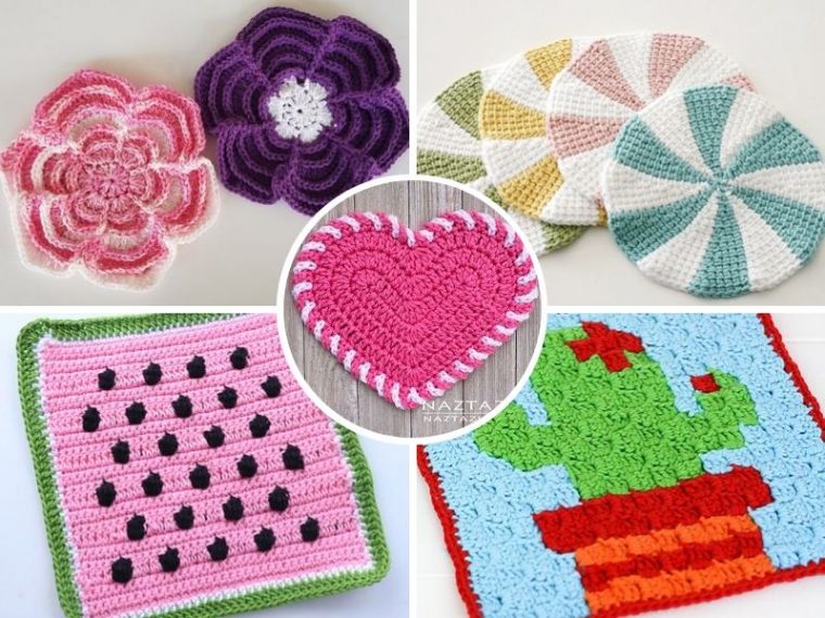 Our Favorite Colorful Crochet Dishcloths - Free Patterns